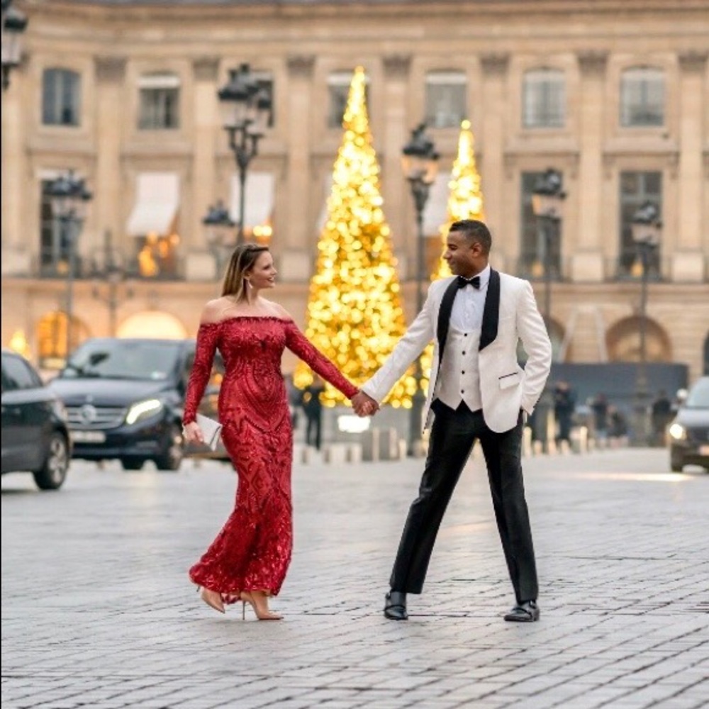Nadine Merabi Arabella Dress in red